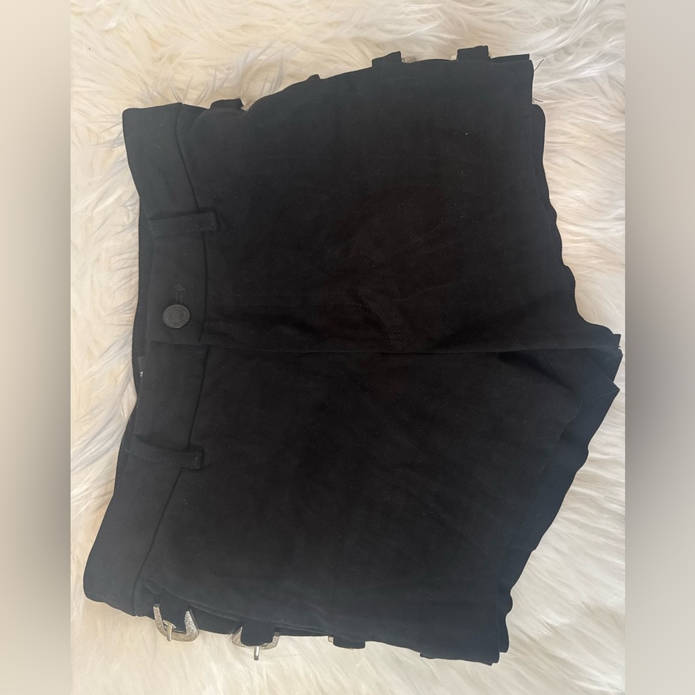 Forever 21 black shorts with buckle detail on both sides